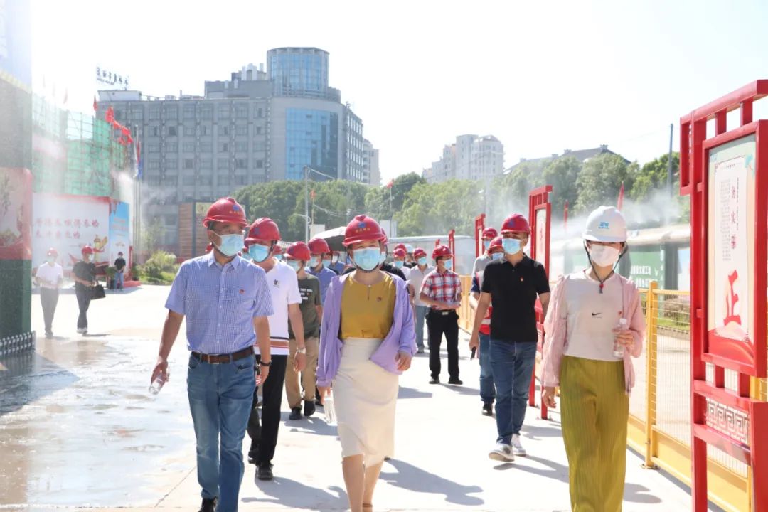 抓党建 促质量|丽水市城投公司在我司江南公寓召开项目推进会暨红色工地现场观摩活动